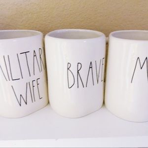 Rae Dunn Military Wife or Brave Mug